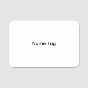 Etiqueta De Nome Placa de Identificação Simples Personalizada Eti