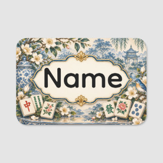 Etiqueta De Nome Placa de Nome de Mahjong