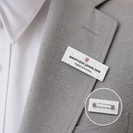 Etiqueta De Nome Placas de identificação de metal. Gravadas a laser