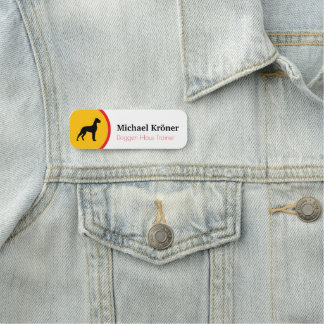 Etiqueta De Nome Placas Personalizadas de Nome de Arte de Linha do