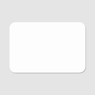 Etiqueta De Nome Plástico Cartão de visita de 3" X 2", branco simpl