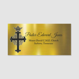 Etiqueta De Nome Policial da Igreja