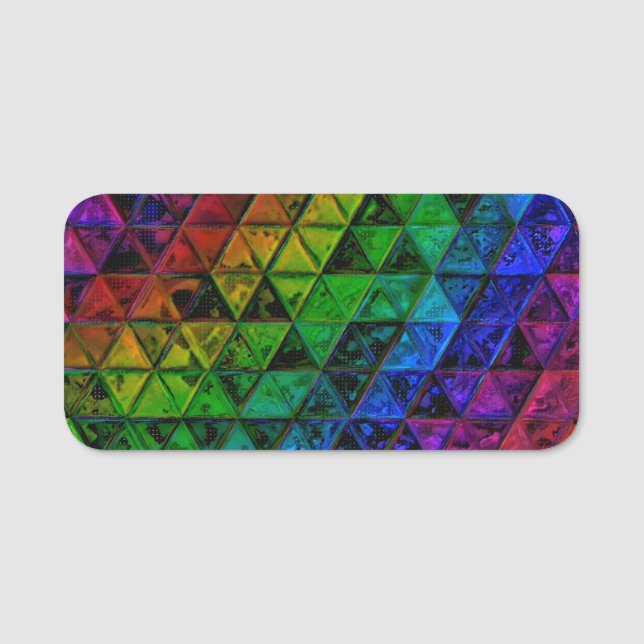 Etiqueta De Nome Pride Glass (Frente)