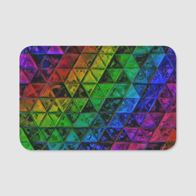 Etiqueta De Nome Pride Glass (Frente)