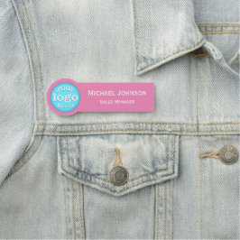 Etiqueta De Nome Profissional de Logotipo Empresarial Personalizado