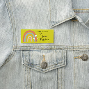 Etiqueta De Nome Resin Finish Hello Meu Nome É Crachá De Nome Do Ar