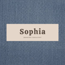 Retro Bold Serif Simples Bege Marrom
