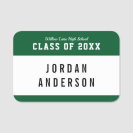 Etiqueta De Nome Reunião de Classe de Estilo de Variação de Cor Edi