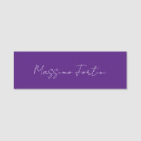 Roxo Real Simples Elegante Minimalista Caligrafia