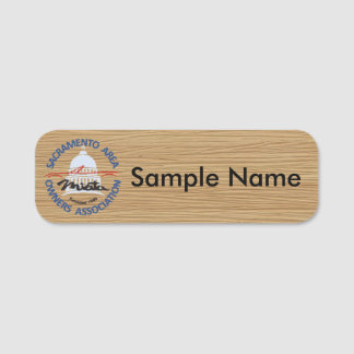 Etiqueta De Nome SAMOA Wooden Logo Name Tag