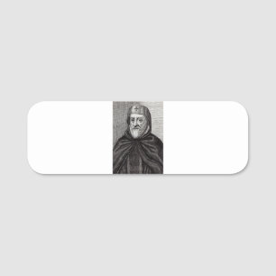 Etiqueta De Nome Santo Ephrem, teólogo cristão sírio