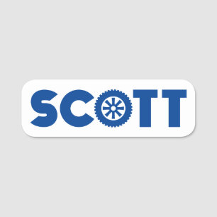 Etiqueta De Nome Scott Petrol Head