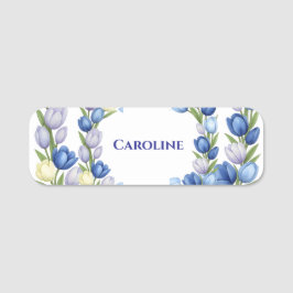 Etiqueta De Nome Serenidade no Decor Doméstico Floral do Bloom Past