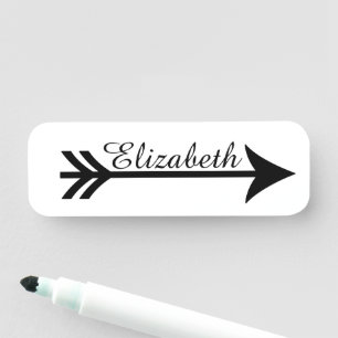 Etiqueta De Nome seta personalizada