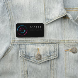 Etiqueta De Nome seu logotipo aqui, cor holográfica