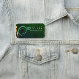 Etiqueta De Nome seu logotipo aqui, cor verde