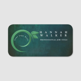 Etiqueta De Nome seu logotipo aqui, cor verde