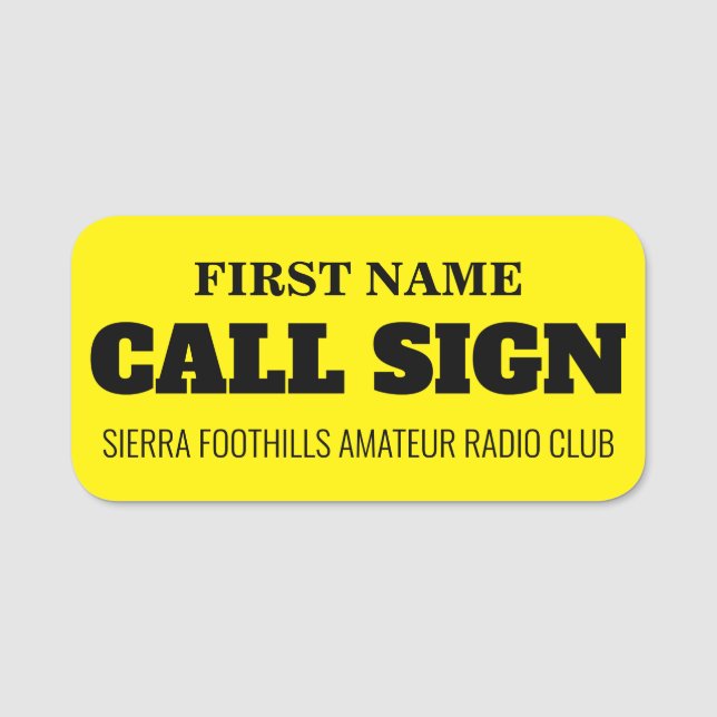 ETIQUETA DE NOME SFARC (Frente)