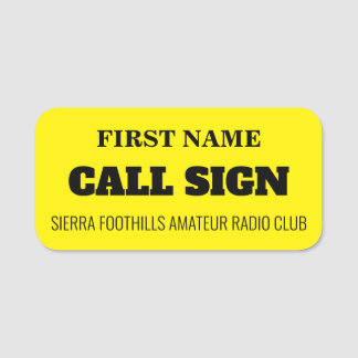 ETIQUETA DE NOME SFARC