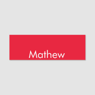 Etiqueta De Nome simple initial letter monogram add your name lett