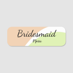 Etiqueta De Nome SIMPLE MINIMAL add your name custom bridesmaid C