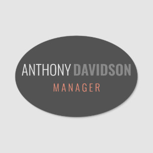 Etiqueta De Nome Simples e durável, criativo e útil minimalista