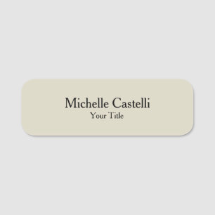 Etiqueta De Nome Simples e durável, criativo e útil minimalista