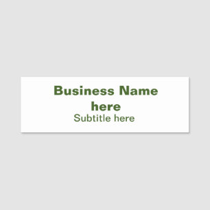 Etiqueta De Nome simples empresa adicionar seu nome texto q r códig