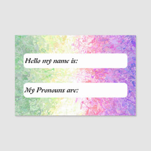 Etiqueta De Nome Sinalizador de Orgulho de Genderdoe Personalizável