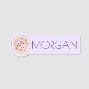 Etiqueta De Nome Sugar Cookie Sprinkles Baking Bakery Café Chef