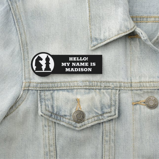 Etiqueta De Nome texto personalizado CHESS (In Situ)