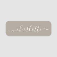 Tipo Personalizado de Nome Moderno de Script Elega