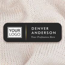 Título do nome do logotipo divisor de ouro preto