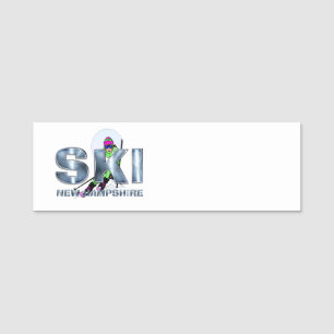 Etiqueta De Nome Top Ski New Hampshire