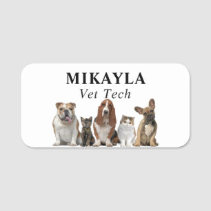 Etiqueta De Nome Veterinário de gatos e cães  