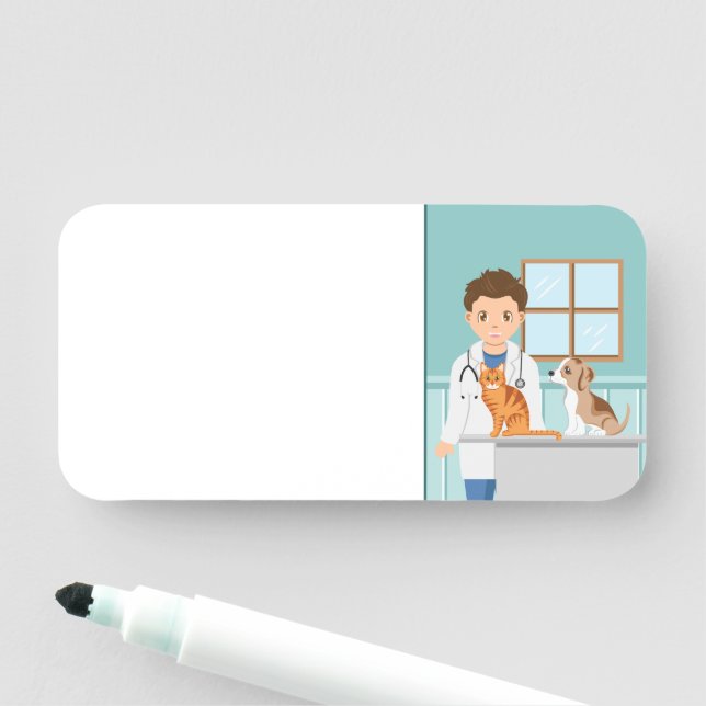 Etiqueta De Nome Veterinário Menino para Atividade de Faz-de-Conta  (In Situ)