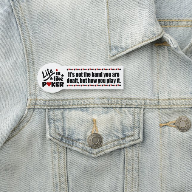 Etiqueta De Nome Vida Como Poker (In Situ)