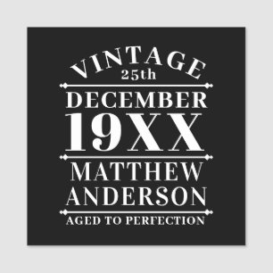 Etiqueta De Nome Vintage personalizada envelhecida em perfeição