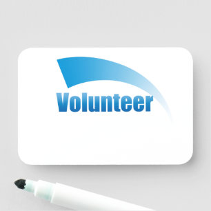 Etiqueta De Nome Voluntário Reutilizável