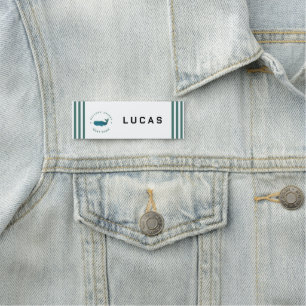 Etiqueta De Nome Yacht clube de ancoragem náutica Marinho azul à ve