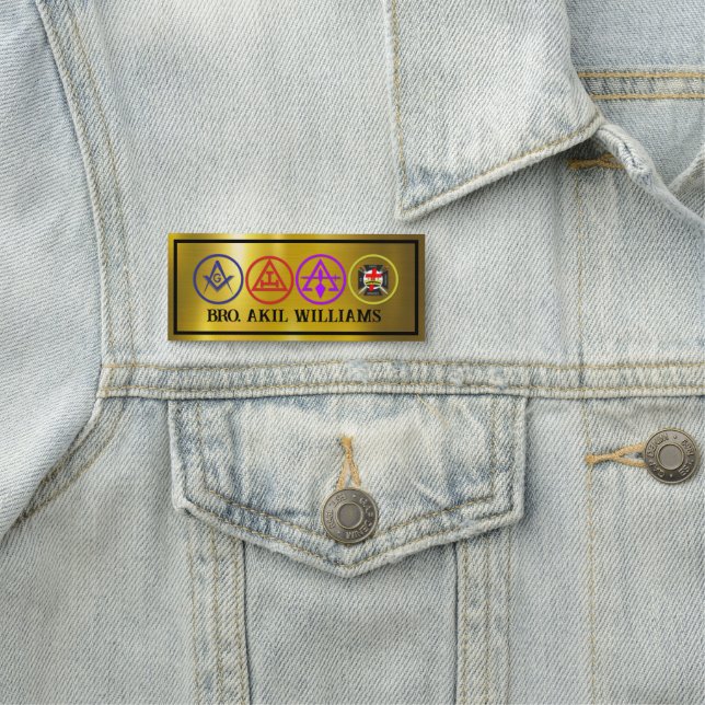 Etiqueta De Nome Yorkrite mason (In Situ)