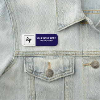 Etiqueta De Nome Your Logo and Name Personalized Employee