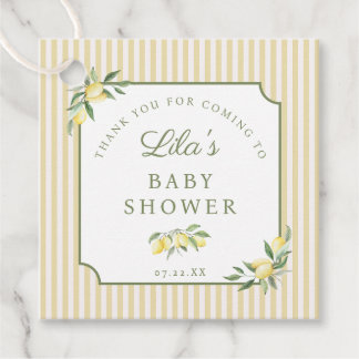 Etiqueta de Obrigado Ciao Baby Lemon Shower