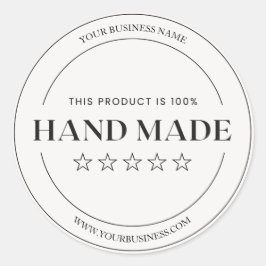 Etiqueta de obrigado de negócios mínimo elegante