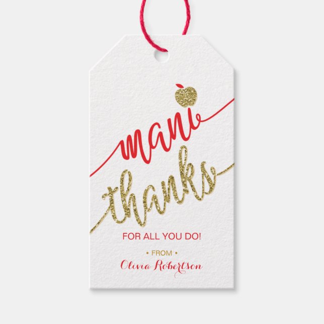 Etiqueta de Obrigados Mani, Etiqueta de Apreciação (Frente)