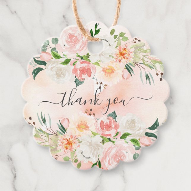 Etiqueta de Oferta de Rosas e Peonies Favoritos do (Frente)