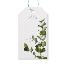 Etiqueta de Oferta Elegante Eucalyptus Botânica