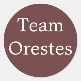Etiqueta de Orestes da equipe