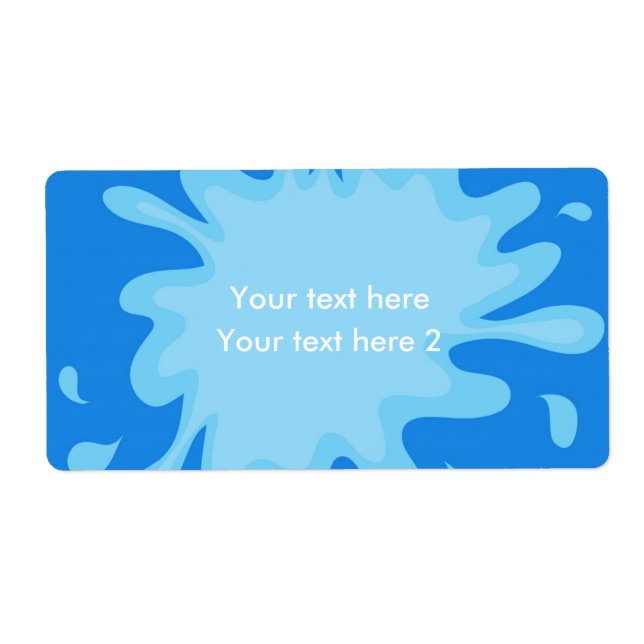 Etiqueta de Pacote de Adesivos de Festa de Piscina (Frente)