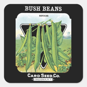Etiqueta de Pacote de Semente do Bush Beans